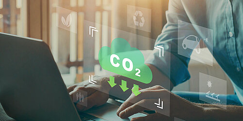 ECLASS basierte Informationen zum CO2-Fußabdruck Ihrer Produkte.